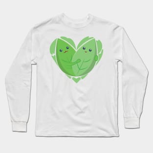 Heart of Leaves - I Will Never Leaf you - I will never leave you Long Sleeve T-Shirt